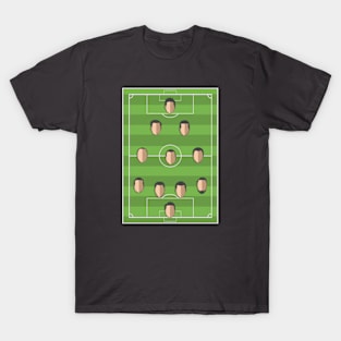 Football Formation 4-3-2-1 T-Shirt